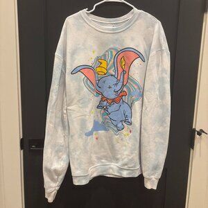 Disney Dumbo Muted Tie-Dye Baggy Sweatshirt M